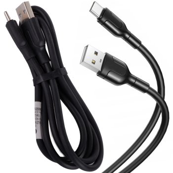 Durable USB-A to USB-C Cable, 1.4m, 2.1A