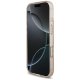 Guess IML Flowers Electro Pearl Strap MagSafe dėklas iPhone 17, rožinis