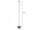 LED pastatomas šviestuvas 100cm, 3 šviesos spalvos, reguliuojamas, juodas