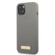 Guess Silicone Logo Plate MagSafe dėklas iPhone 13 mini, pilkas