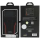 Audi R8 Genuine Leather MagSafe dėklas telefonui iPhone 18 Pro Max / 17 Pro Max, juodas/raudonas