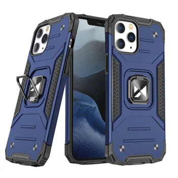 Wozinsky Ring Armor Rugged Case for iPhone 13 mini, Blue