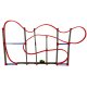 Magnetinė automobilių trasa Anti-Gravity, 123 cm, 120 elementų