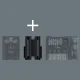 Jungiamasis lankstas Wera Tool-Check Modular 9550 SB, juodas