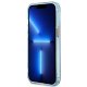 Guess Gold Outline Translucent MagSafe dėklas iPhone 13 / 13 Pro, mėlynas