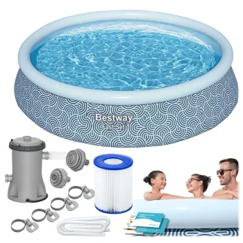 Pripučiamas baseinas Bestway 57376 Fast Set, 396 x 84 cm (devyni viename)