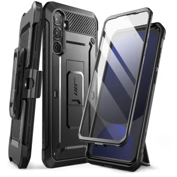Apsauginis dėklas Supcase Unicorn Beetle Pro, skirtas Samsung Galaxy S24 FE, juodas
