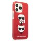 Karl Lagerfeld Karl&Choupette dėklas iPhone 13 Pro / 13, Raudonas