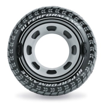 Intex Inflatable Swim Ring with Handles Monster Truck Tire, 114 cm