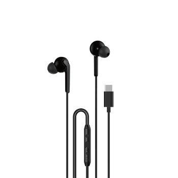Dudao X3C+ Wired USB-C Earphones 1.2m, Black