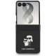 Karl Lagerfeld Karl & Choupette Pins dėklas iPhone 17 Pro, juodas