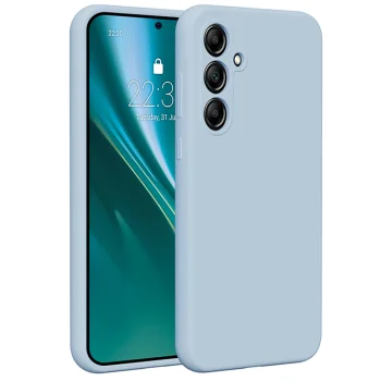 Etteri Silicone Case for Samsung Galaxy A35 5G Light Blue