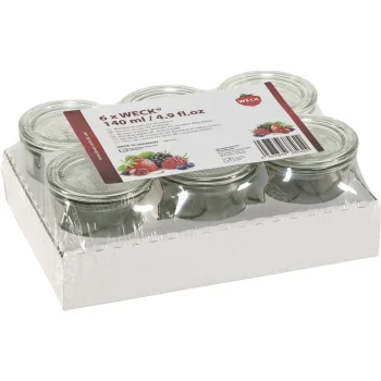 Stiklainiai Weck Mini-Sturzglas 121664, 140 ml, 6 vnt.