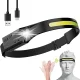 LED galvos žibintuvėlis su judesio jutikliu WLCHL03, USB-C, juodas
