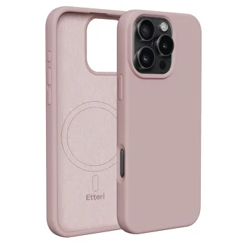 Etteri Silicone Mag dėklas, skirtas Apple iPhone 16 Pro, šviesiai rožinis