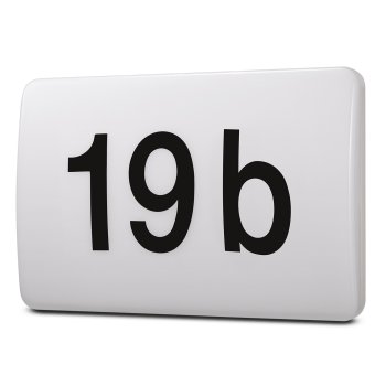 Maclean MCE292 W fasadinis LED šviestuvas su namo numeriu, baltas