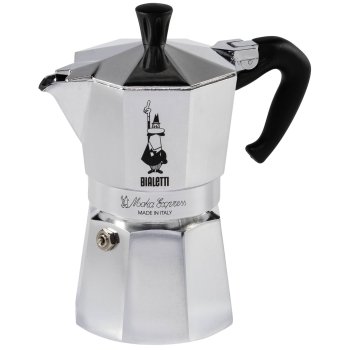 Kavinukas Bialetti Moka Express 4TZ, sidabrinis/juodas