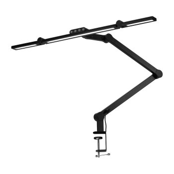 Kosmetinė stalinė lempa su gnybtu Glow L03, juoda