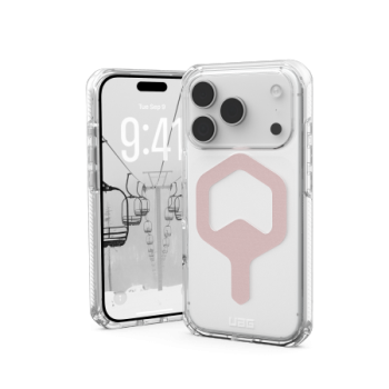 UAG Plyo MagSafe dėklas iPhone 17 Pro telefonui, skaidrus rožinis