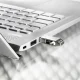 USB atmintinė Intenso cMobile Line 128 GB USB-A / USB-C 3.2 Gen 1 OTG, sidabrinė