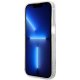 Guess iPhone 14 Pro dėklas Liquid Glitter Marble, baltas