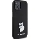 Karl Lagerfeld dėklas iPhone 15 Plus telefonui Silicone Metal Pin, juodas