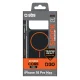 Dėklas SBS D3O Core skirtas iPhone 18 Pro Max / 17 Pro Max su MagSafe, juodas ir oranžinis