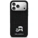 Karl Lagerfeld Rhinestones Karl&Choupette dėklas iPhone 17 Pro Max, juodas
