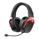 Belaidės žaidimų ausinės QCY Heroad VT200 Tri-Mode, juoda/raudona