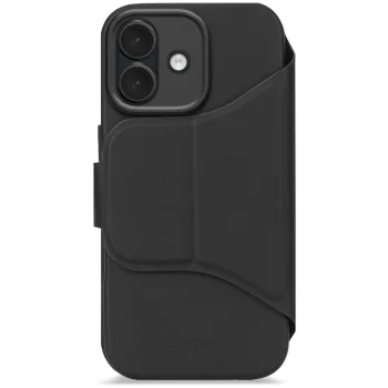 Decoded Textured Silicone atverčiamasis dėklas iPhone 17 telefonui, juodas