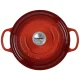 Ketaus puodas Le Creuset Signature apvalus 24 cm 4.2 l Cerise