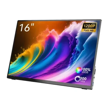 Nešiojamas jutiklinis monitorius Minix SF16T 16", 120 Hz, 1920 x 1200, juodas