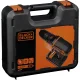 Akumuliatorinis gręžtuvas-suktuvas Black & Decker BDCDC18KB-QW 18V, 2x 1.5Ah, lagaminas