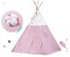 Nukido vaikiška palapinė Tipi su lemputėmis, Pink Stars
