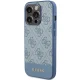 Guess iPhone 15 Pro Case 4G Stripe Collection, Blue