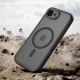 Tech-Protect dėklas iPhone 16e / 17e MagCam MagSafe, pusiau permatomas juodas