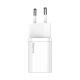 Baseus Super Si 1C 20W sieninis įkroviklis su USB-C į Lightning laidu (1m), baltas