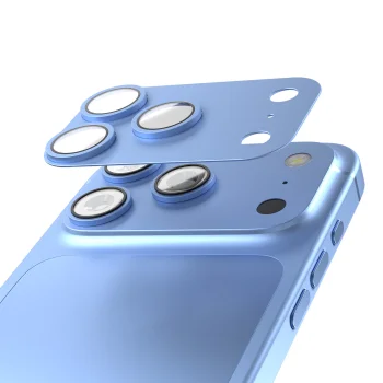 Kameros apsauginis stiklas Etteri iPhone 18 Pro, šviesiai mėlyna