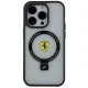 Ferrari dėklas iPhone 15 Pro telefonui su Ring Stand ir MagSafe, skaidrus