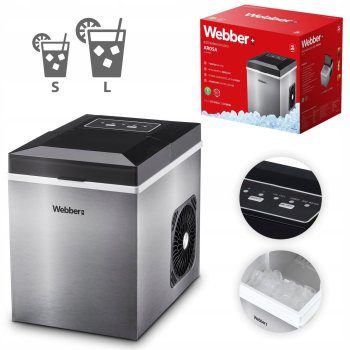 Webber 05IM-003 ledo generatorius, 10 kg/parą, 165W, INOX