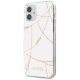 Apsauginis dėklas Guess iPhone 12 mini, Gold Chain Collection, balta