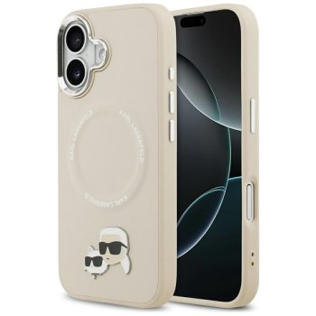 Karl Lagerfeld Karl & Choupette Pins MagSafe Phone Case Cover iPhone 17 - Beige