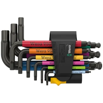 Šešiakampių raktų rinkinys Wera 950/9 Hex-Plus Multicolour Imperial 3, 9 d.