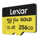 Atminties kortelė Lexar GOLD microSDXC 256GB UHS-II V60
