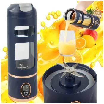 Belaidis nešiojamasis trintuvas 450 ml, USB, tamsiai mėlynas