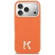 Karl Lagerfeld dėklas iPhone 17 Pro, MagSafe, oranžinis