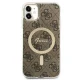 Guess GUBPN61H4EACSW dėklo ir įkroviklio rinkinys iPhone 11, rudas