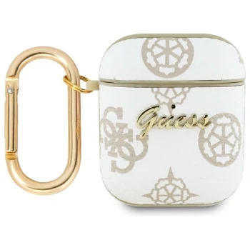 Guess AirPods 1 / 2 Case 4G Hook, White
