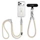 Tech-Protect C10S telefono dirželis per petį (114 cm) ir ant riešo (31 cm), smėlinis