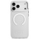 Guess Metal Outline MagSafe Phone Case Cover iPhone 17 Pro Max - silver